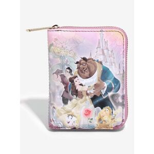 Loungefly Disney Beauty and the Beast Portrait Small Zip Wallet